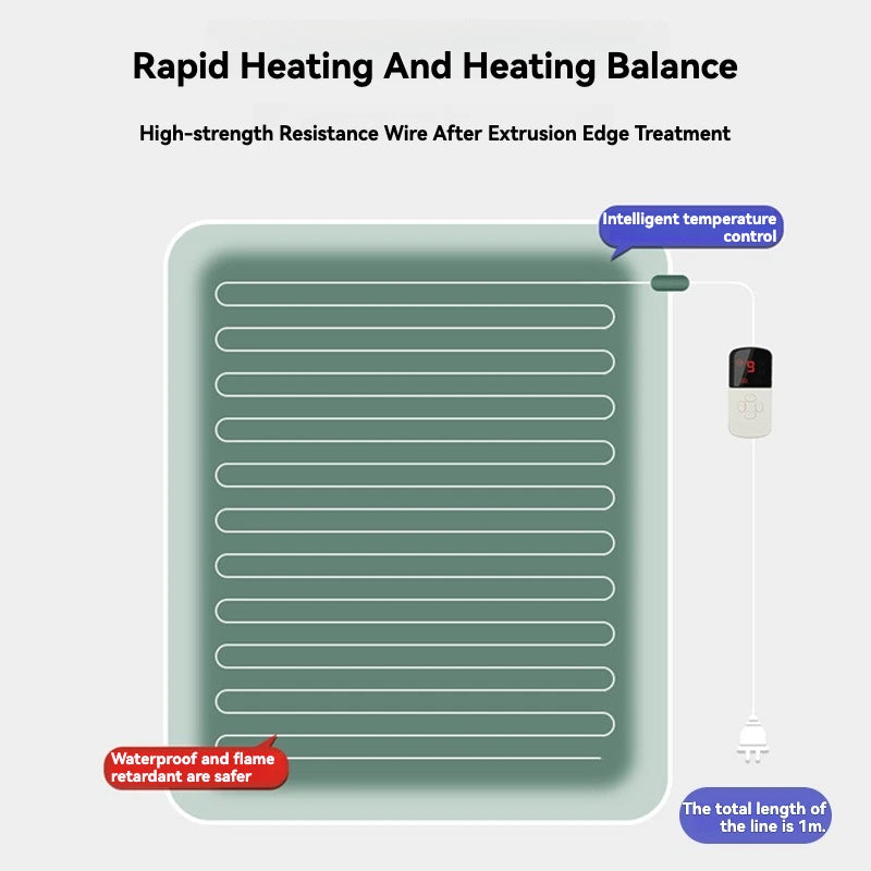 Adjustable Temperature Waterproof Pet Heating Pad Electric Blanket Winter Warmer Dog Mattress for Cats And Dogs US/EU