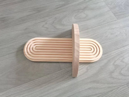 1Pc Wooden Wall Mounted Shelves, Boho Style Rack, Modern Home Decor for Living Room, Bathroom Display Decoration