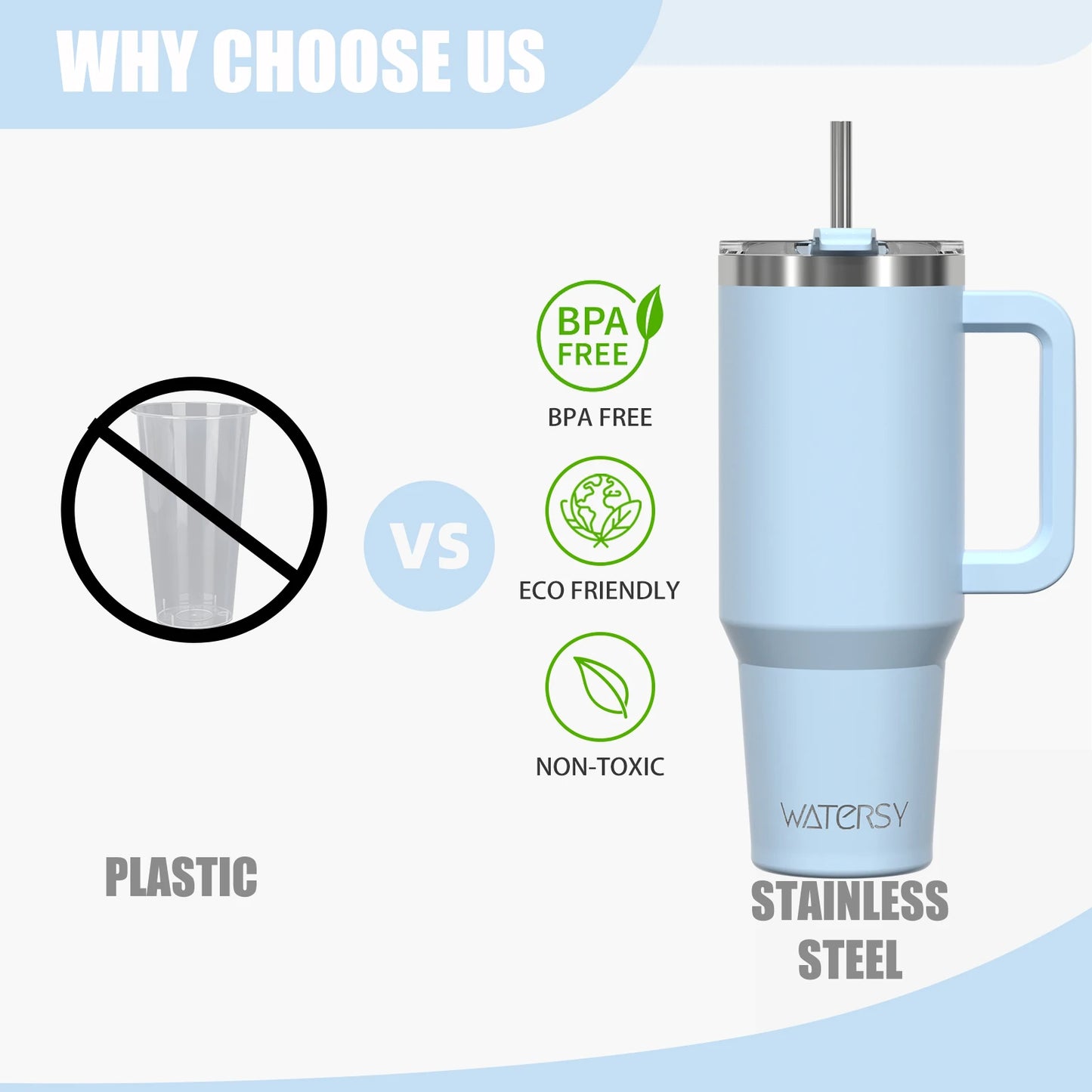 891/1182ml Insulated Mug With Handle And Straw Large Capacity 40oz Tumbler Stainless Steel Water Bottle Office Home Thermal Mug