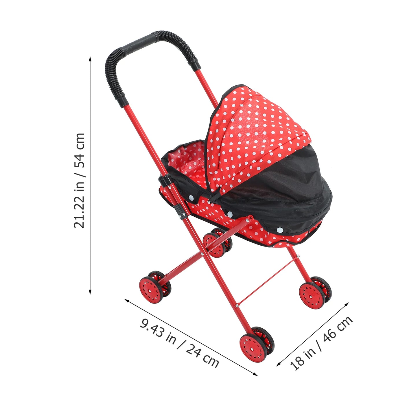 Baby Stroller Dolls Play Stroller Toy Realistic Stroller Party Game Nursery Furniture Toys For Christmas Birthday Gift
