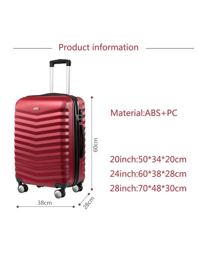 Business Suitcases 24 28 Inch 20''Carry On Luggage Spinner Lightweight Hardside Suitcase with  Lock for Travel Business