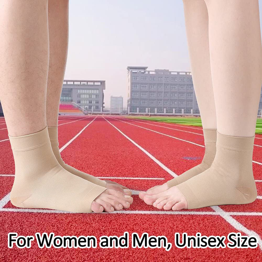 1 Pair Plantar Fasciitis Socks Sleeves, 20-30mmHg Compression Socks for Ankle Support, Injury Recovery, Eases Swelling Women Men