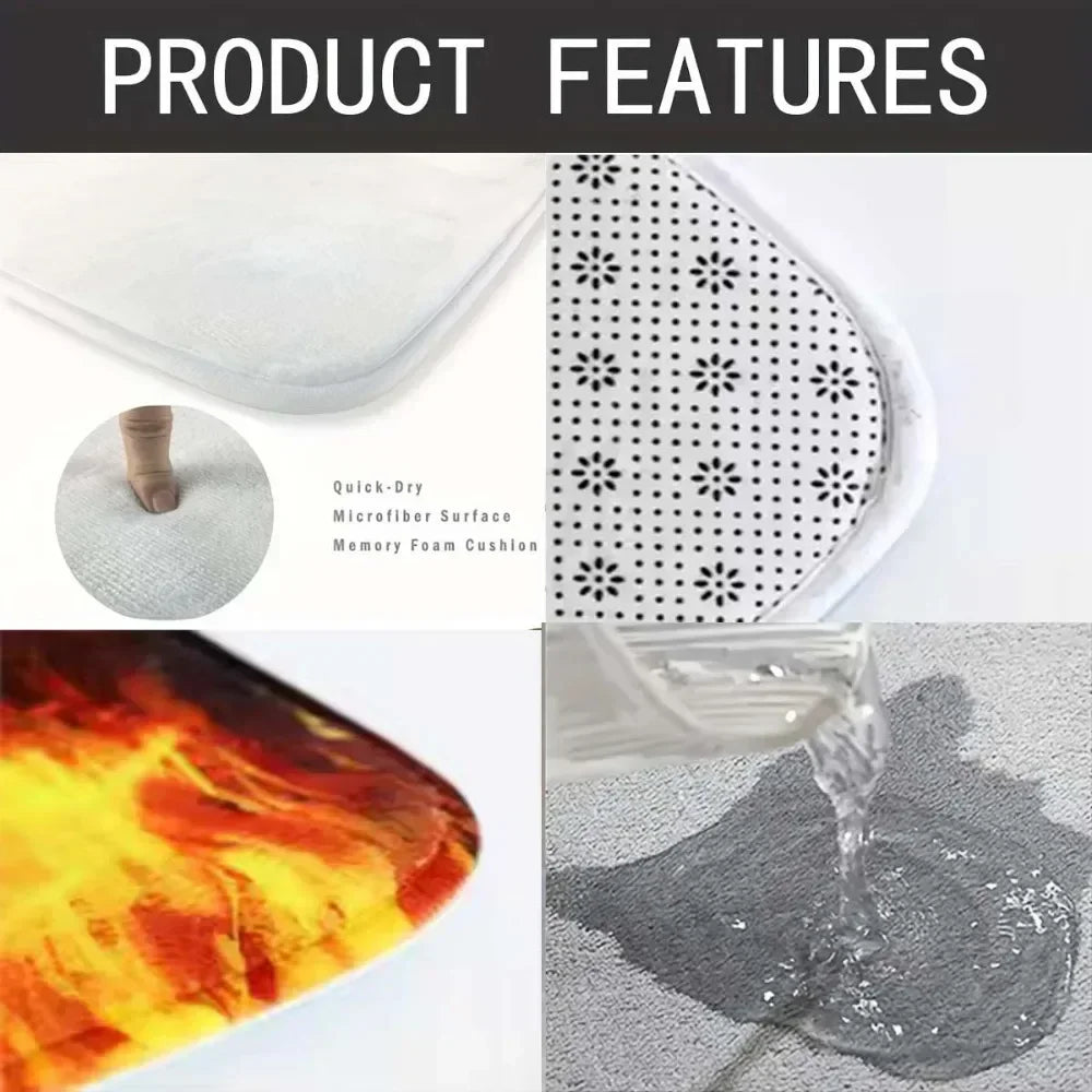 Anime Theme Carpet Various Styles With Somersault Cloud Sharingan Patterns Non Slip Rug For Living Room Bedroom Decor