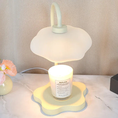 Creative Cloud-Shaped Wax Melt Lamp with Timer  Aromatherapy Night Light, Scented Candle Warmer, Stylish Desk Table Lamp