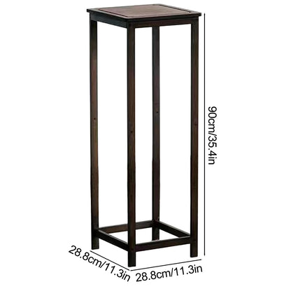 2-Tier Bamboo Plant Stand for Multiple Plants - Ideal for Living Room, Terrace - Indoor/Outdoor Use - Home Decor