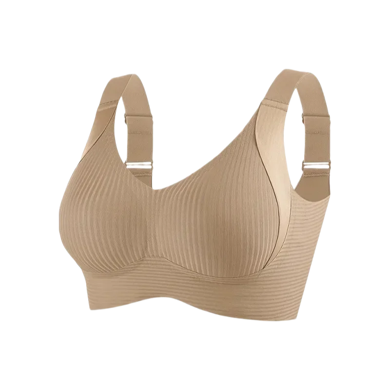 Plus Size Seamless Bra - Wireless Lift Anti-Sagging, Breathable Wide Strap Comfort for Women Daily & Sports
