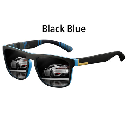 Fashion Square Vintage  Sunglasses Men Women Retro Driving Fishing Luxury Brand Designer Sun Glasses  Eyewear