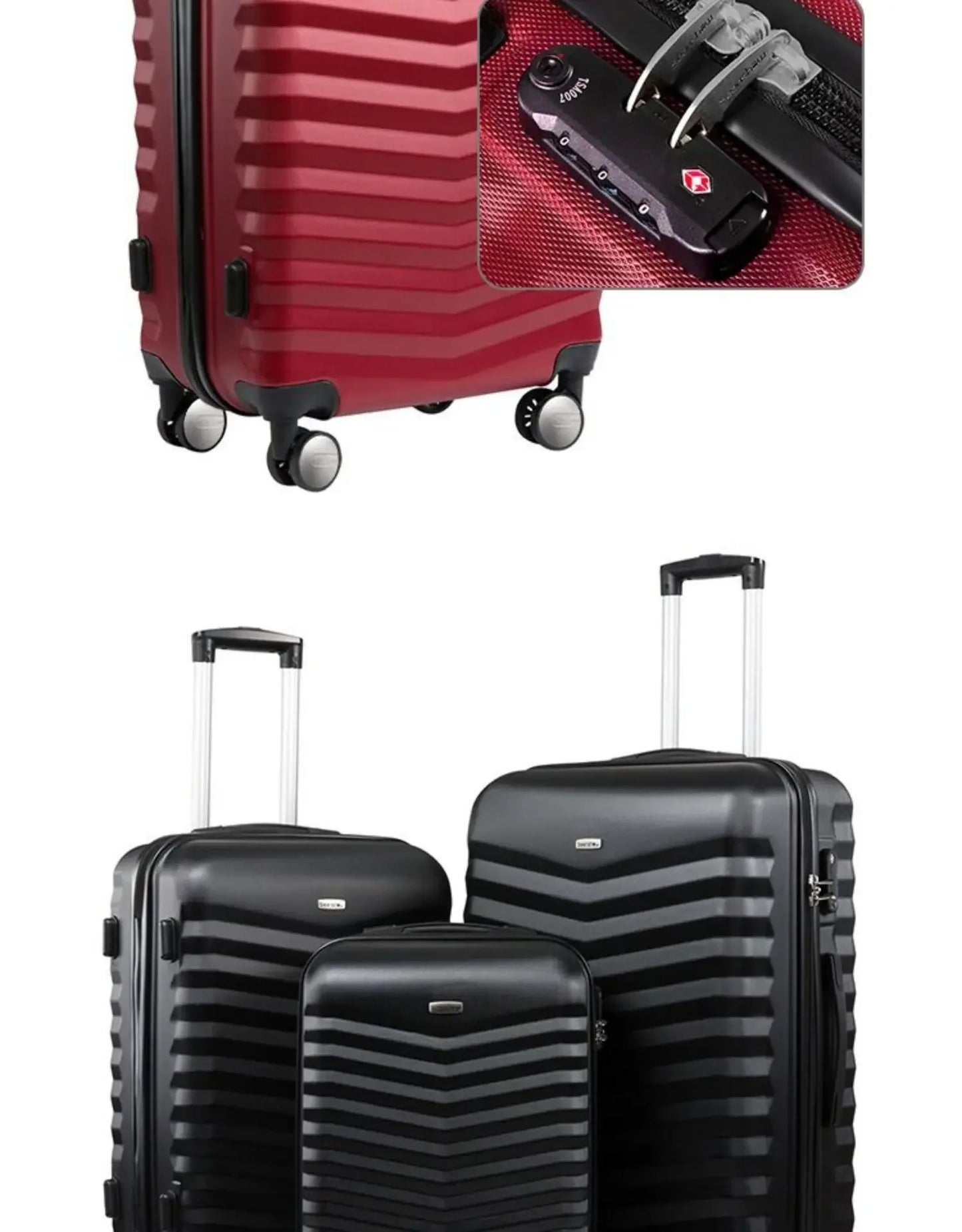 Business Suitcases 24 28 Inch 20''Carry On Luggage Spinner Lightweight Hardside Suitcase with  Lock for Travel Business