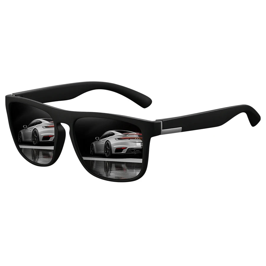Fashion Square Vintage  Sunglasses Men Women Retro Driving Fishing Luxury Brand Designer Sun Glasses  Eyewear