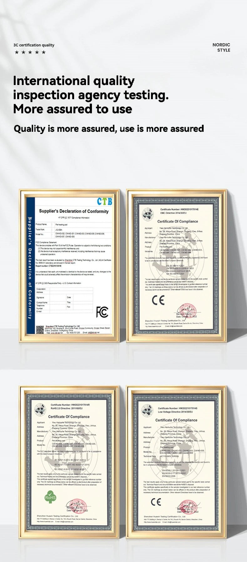 Adjustable Temperature Waterproof Pet Heating Pad Electric Blanket Winter Warmer Dog Mattress for Cats And Dogs US/EU