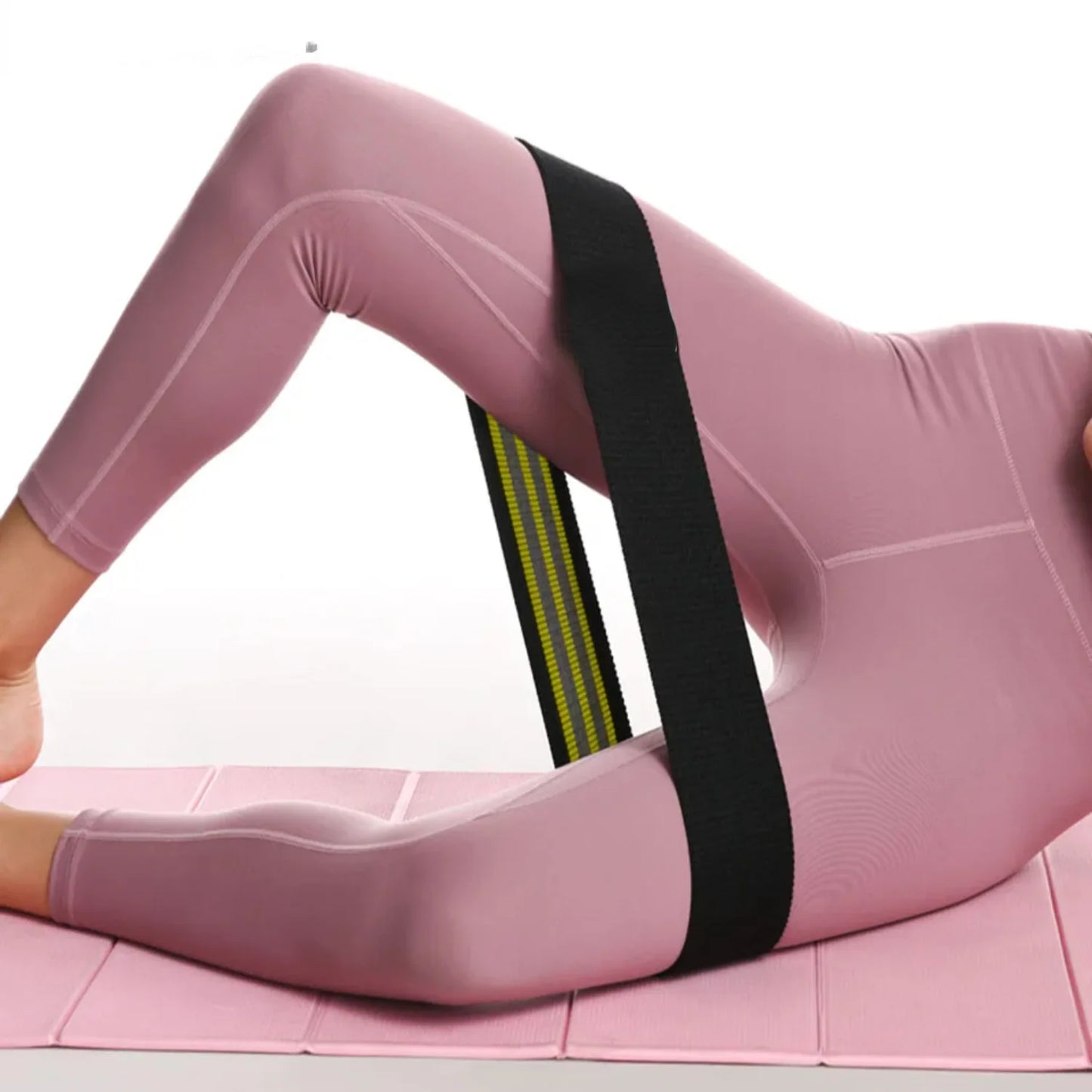 Fitness Resistance Bands Exercise Workout Set Fabric Loop Yoga Booty 3-Piece  Leg Thigh Butt Squat Glute