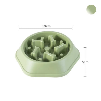 Pet Product Bone Plastic Pet Food Bowl Doggy Puppy Bowl Slow Feeder Dog Bowl