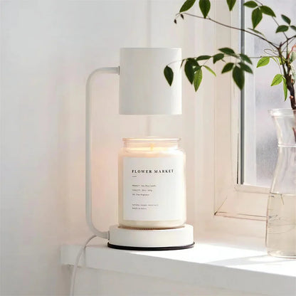 Simple  Table Lamp Dimmable Candle Warmer Lamp Metal Wax Burner Retro Melting Wax Lamp 220V Fragrance Light Desk Decor Lighting