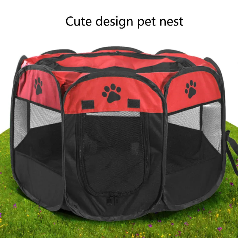 Pet nest pet dog cat delivery room foldable cat nest pet fence tent octagonal cage pet supplies
