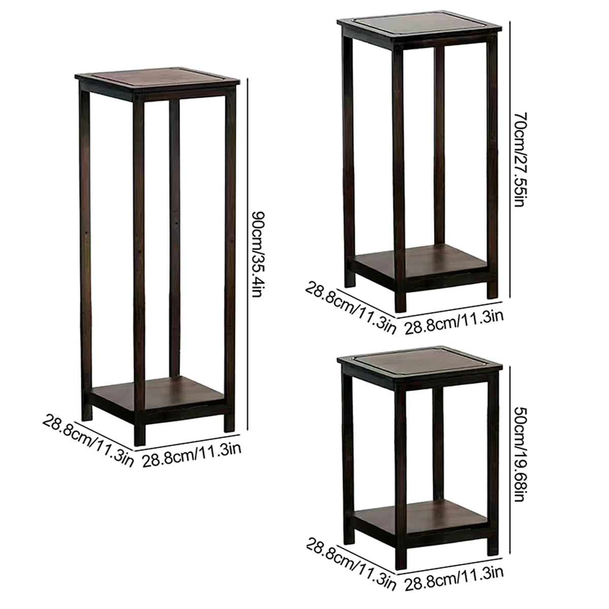 Bamboo Plant Stand for Indoor & Outdoor | Bamboo Planter Stand | Living Room & Garden Decor | Multi-Tier Plant Display