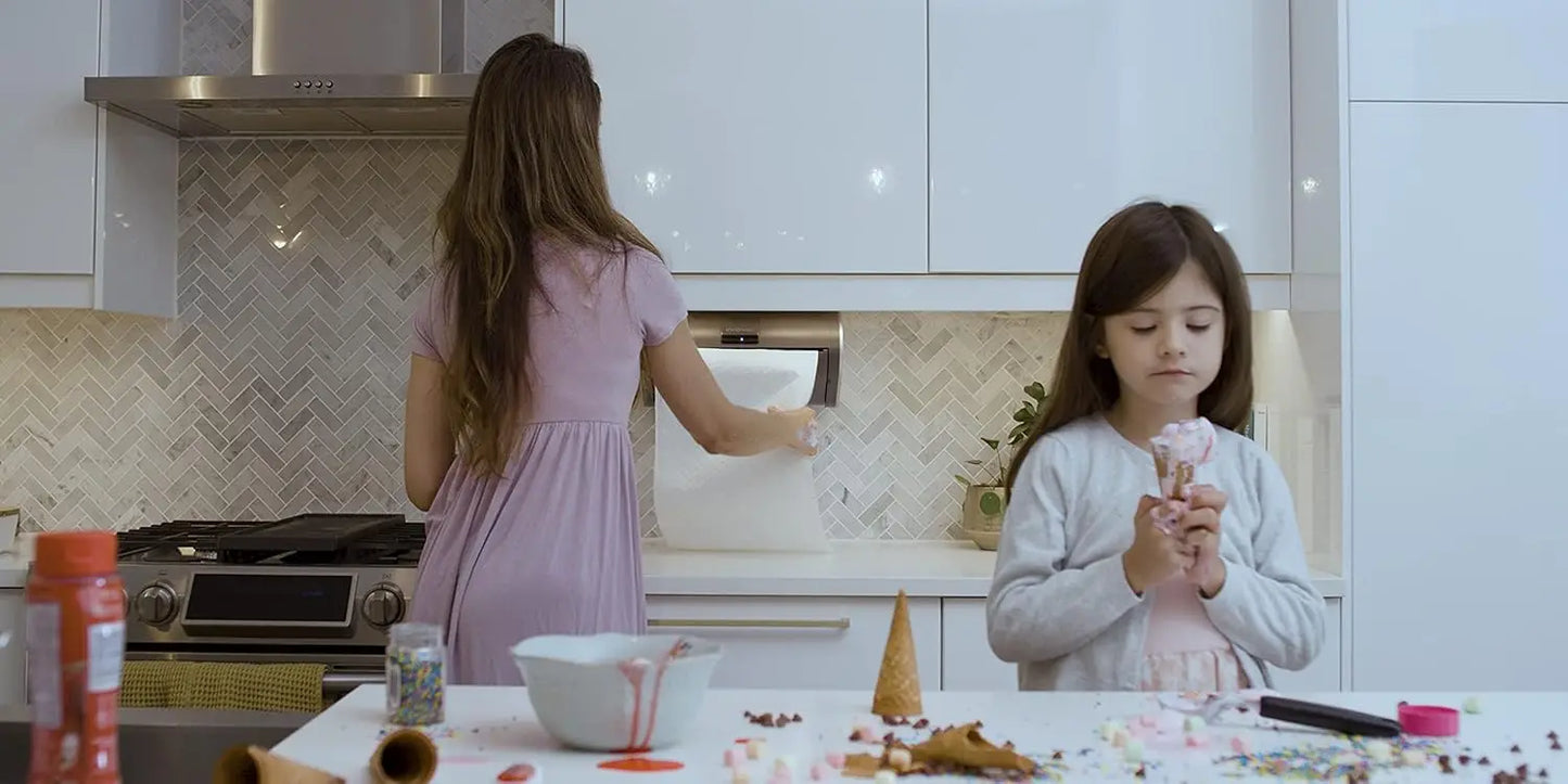 Automatic Paper Towel Dispenser. Touchless Technology.Works with Most Paper Towel Brands.Dispenses The Number of Sheets You Need