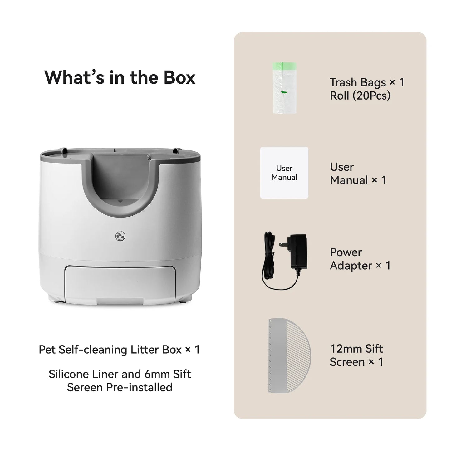 Furoomate - Automatic Smart Cat Litter Box, Self-Cleaning, 11L, High-Capacity Pet Toilet Tray