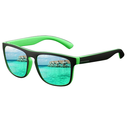 Fashion Square Vintage  Sunglasses Men Women Retro Driving Fishing Luxury Brand Designer Sun Glasses  Eyewear