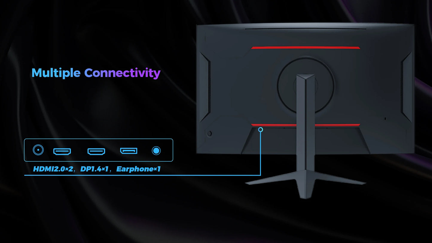 KTC 32inch H32S17C Curved Gaming Monitor,16:9Aspect Ratio,1920x1080@180HzResolution,16.7M 8Bit,32 Inch,180Hz Refresh Rate