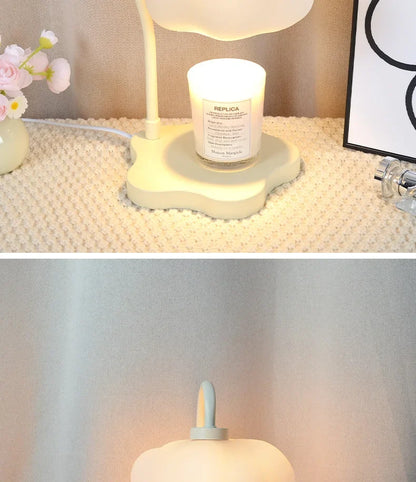 Creative Cloud-Shaped Wax Melt Lamp with Timer  Aromatherapy Night Light, Scented Candle Warmer, Stylish Desk Table Lamp