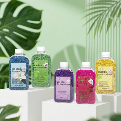 Cat Litter Deodorizer Beads - Eliminate Bad Smell, Safe for Cats & Kittens - Sprinkle & Go! | Non-Toxic