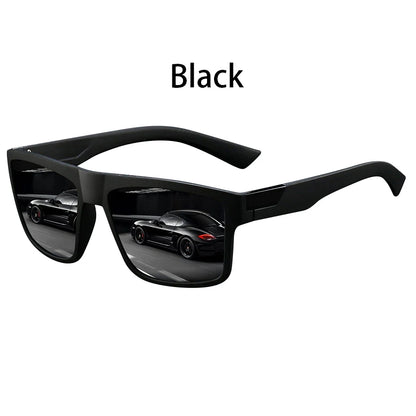 Fashion Square Vintage  Sunglasses Men Women Retro Driving Fishing Luxury Brand Designer Sun Glasses  Eyewear