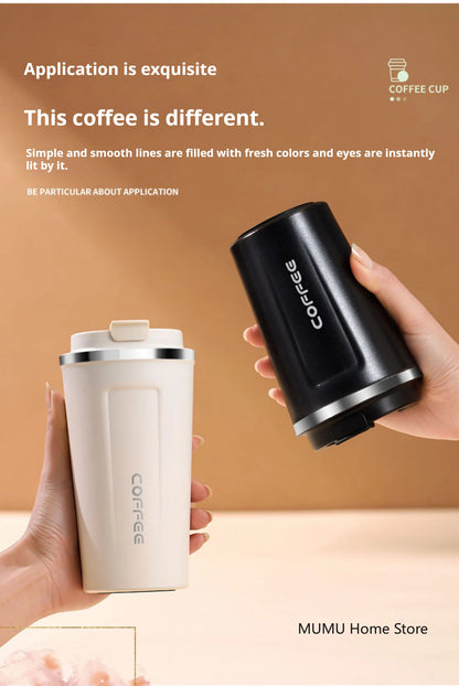 380/510ML Stainless Steel Coffee Mug Portable Tumbler Vacuum Flasks Car Thermal Cup Keeps Cold and Heat Thermal Mug Coffee Cup