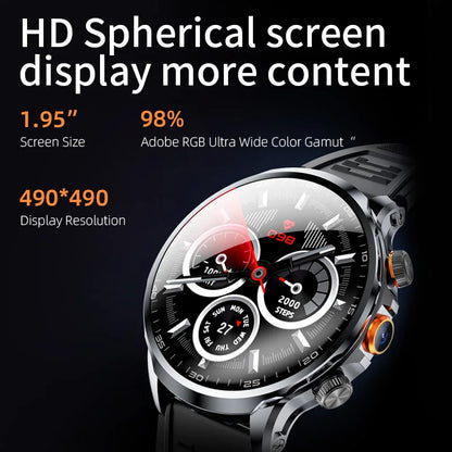 2025 NEW Smart Watch 4G Android 1.95 inch IPS 360*360 Screen With 200W Camera GPS WIFI 32GB ROM Smartwatch With 1100Mah Battery