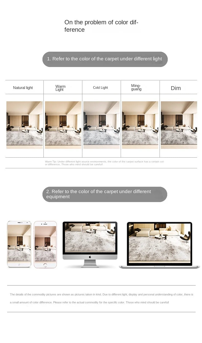 Soft Plush Rug – Fluffy Area Rug for Bedroom, Nursery & Living Room