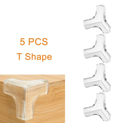 4Pcs/10PCS Children Baby Safety Silicone Protector Table Corner Edge Protection Cover Children Anticollision Edge Guards