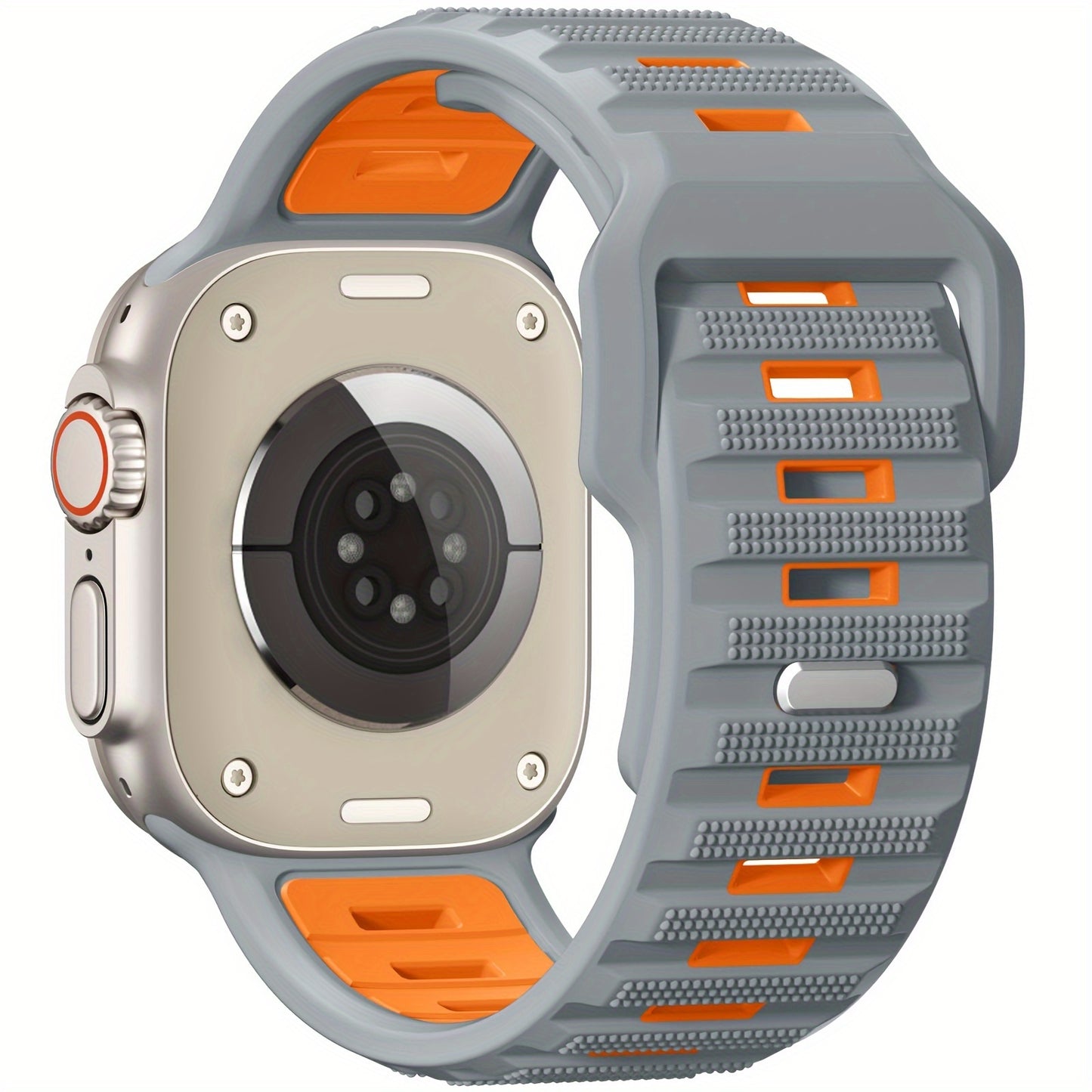 Sport Bands Compatible with Apple Watch Ultra 2/Ultra Band, Compatible with Apple Watch Bands for men 49mm 45mm 44mm 42mm, Silicone Loop Wide Strap for iWatch Series 9 8 7 6 5 4 SE 3 2 1