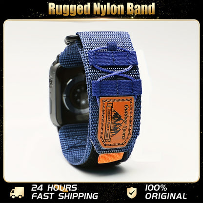Alpine Loop Tactical Apple Watch Bands - Durable & Comfortable for Adventure - Compatible with Apple Watch Ultra & Series 9/8/7/6/5/4/3/SE - Rugged Nylon Bracelet in Sizes 49mm, 44mm, 40mm, 45mm, 41mm, 38mm, 42mm