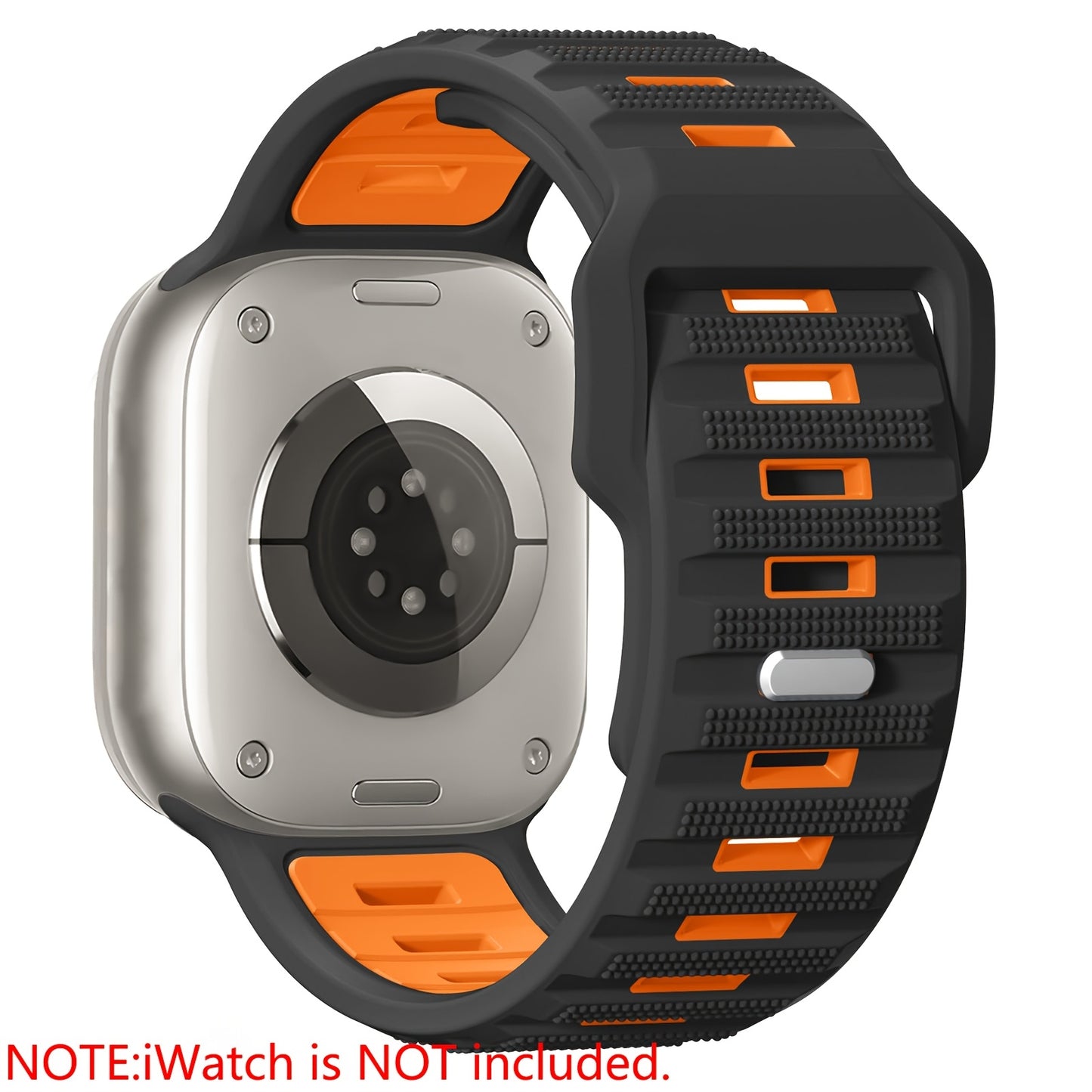 Sport Bands Compatible with Apple Watch Ultra 2/Ultra Band, Compatible with Apple Watch Bands for men 49mm 45mm 44mm 42mm, Silicone Loop Wide Strap for iWatch Series 9 8 7 6 5 4 SE 3 2 1