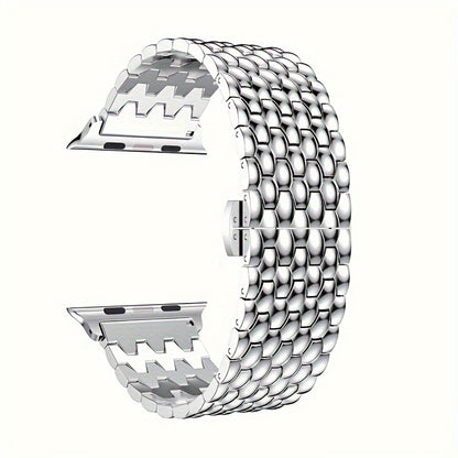 Suitable For Apple Watch Bands 38mm 40mm 41mm 42mm 44mm 45mm 49mm Series 9 8 7 6 5 4 3 2 1 SE SE2 Women And Men, Classic Stainless Steel Metal Watch Band, Suitable For IWatch Watch Band, Beautiful And Shiny Exterior