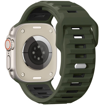 Sport Bands Compatible with Apple Watch Ultra 2/Ultra Band, Compatible with Apple Watch Bands for men 49mm 45mm 44mm 42mm, Silicone Loop Wide Strap for iWatch Series 9 8 7 6 5 4 SE 3 2 1