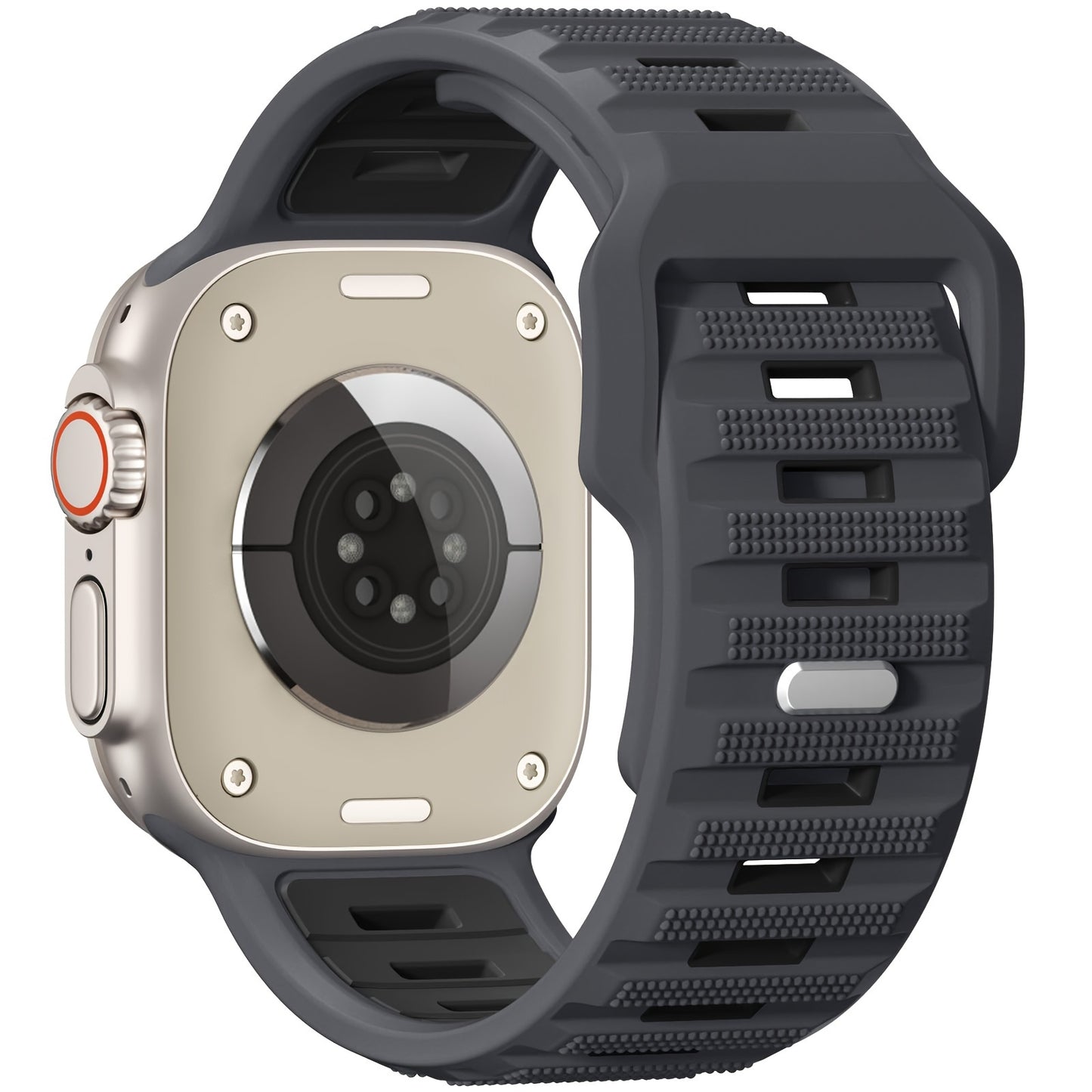 Sport Bands Compatible with Apple Watch Ultra 2/Ultra Band, Compatible with Apple Watch Bands for men 49mm 45mm 44mm 42mm, Silicone Loop Wide Strap for iWatch Series 9 8 7 6 5 4 SE 3 2 1