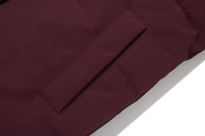 Multiple Pocket Solid Thicken Midi Padded Coat wantdo Women's Winter Puffer Parka Fashion Casual Classic Outdoor Hiking Travel Quilted Jacket Polyester Shell Faux Fur Detachable Hooded Overcoat Long Sleeve Two-way Zipper Yout