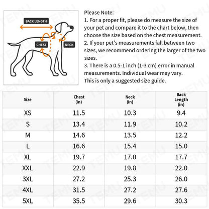 New Winter Heavy Duty Large Dog Jacket | All Weather Thickened Fleece Warm Pet Coat, Windproof Cold-Proof Adjustable Dog Parka for Big Breeds, Must Have Best Seller, Polyester, Pullover and Zipper Closure